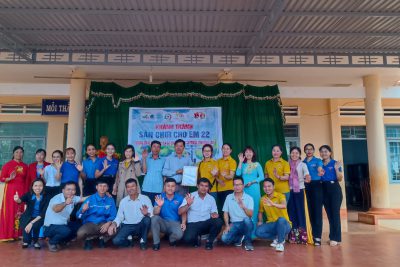 “Sân chơi cho em” mang Mùa Xuân về với học sinh trường vùng sâu